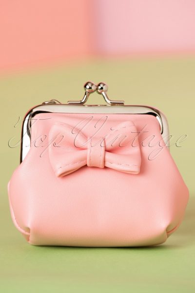 50s Sienna Bow Small Wallet in Pink