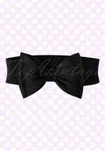 50s Bella Bow Belt in Black