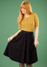 50s Sheila Swing Skirt in Black