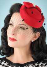 50s Judy Hat in Red