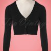 50s Shela Cropped Cardigan in Black