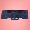 50s Square Buckle Belt in Navy