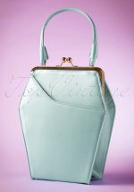 50s To Die For Handbag In Ice Blue