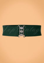 50s Nessa Cinch Stretch Belt in Green