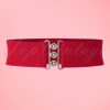 50s Nessa Cinch Stretch Belt in Red