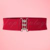 50s Nessa Cinch Stretch Belt in Red