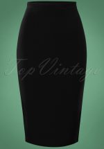 50s Bella Midi Skirt in Black