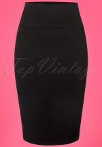 50s Audrey Pencil Skirt in Black