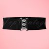 50s Nessa Cinch Stretch Belt in Black