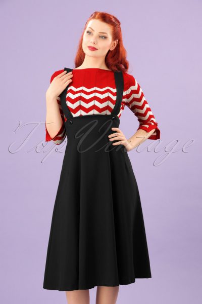50s Jumper Swing Skirt in Black