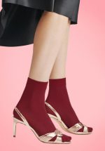 60s Atena Socks in Cherry Red