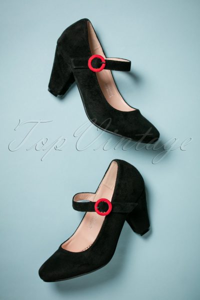 50s Marianne High Heel Pumps in Black