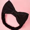 50s Dionne Bow Head Band in Black
