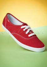 50s Champion Core Text Sneakers in Red