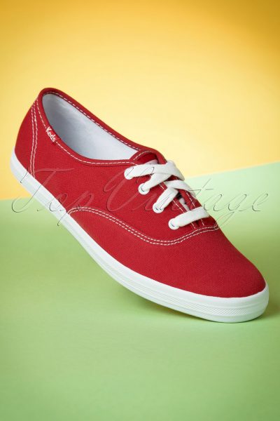 50s Champion Core Text Sneakers in Red