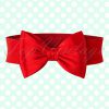 50s Bella Bow Belt in Red