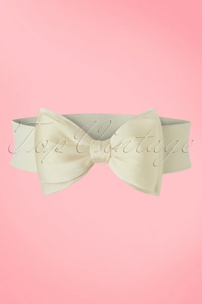 50s Wow to the Bow Belt in Ivory