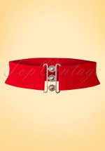 50s Lauren Vintage Stretch Belt in Red