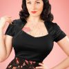 50s Sophia Top in Black