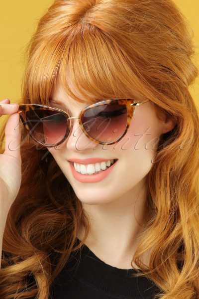 50s Dita Cat Eye Sunglasses in Tortoise