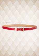 60s Summer Love Bow Belt in Red