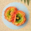 50s Sweet May Double Hair Clip in Orange