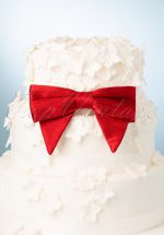 50s Noelle Bow Clip in Red