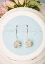 50s Jemmimah Pearl Drop Earrings in Gold