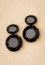 50s Sonya Earrings in Black