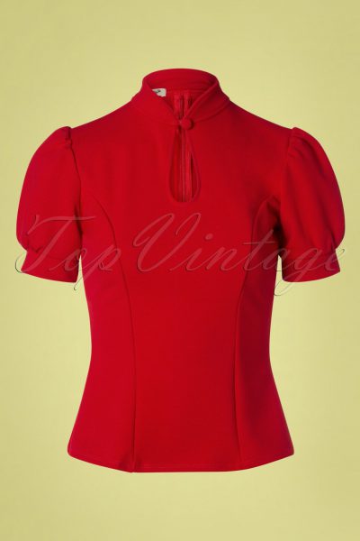 50s Fenna Top in Red