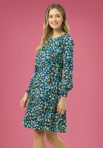 60s Samira Carnaby Street Floral Dress in Green