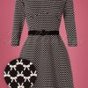60s Vintage Moments Dress in Black and White