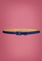 50s Lizzard Belt in Blue