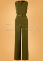60s Kelly Jumpsuit in Khaki