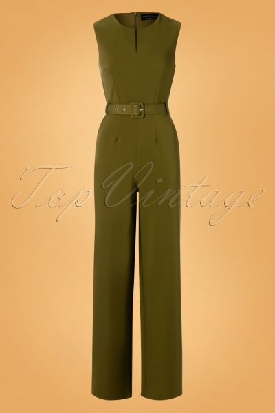 60s Kelly Jumpsuit in Khaki