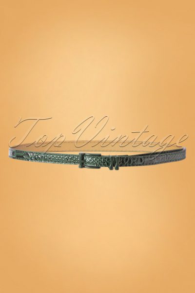 50s Lizzard Belt in Green