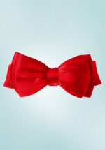 50s Bella Bow Belt in Deep Red