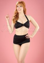 50s Classic Bikini Pants in Solid Black