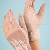 40s Ruth Lace Gloves in Dusty Pink