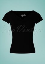 50s Alex Top in Black