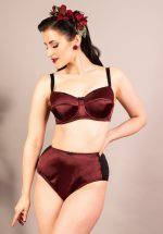 50s Obsession Bra in Wine