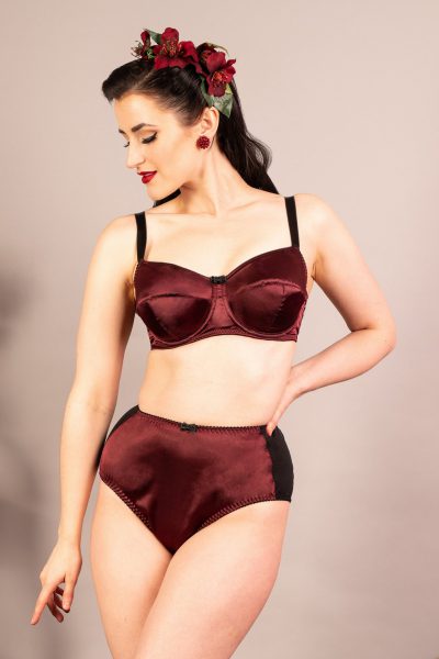 50s Obsession Bra in Wine