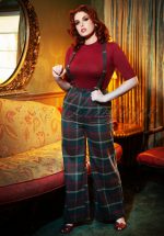 40s Glinda Westie Check Trousers in Multi