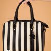 50s Viola Small Handbag in Black and White