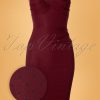 50s Billion Dollar Polkadots Dress in Burgundy