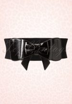 50s Play It Right Bow Belt in Black