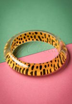 TopVintage Exclusive ~ 20s Lily Midi Bangle in Leopard