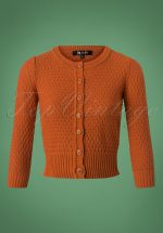 50s Jennie Cardigan in Dusty Orange