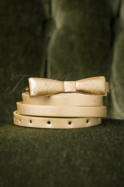 60s Bow Belt in Gold