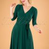 50s Cassandra Midi Dress in Green